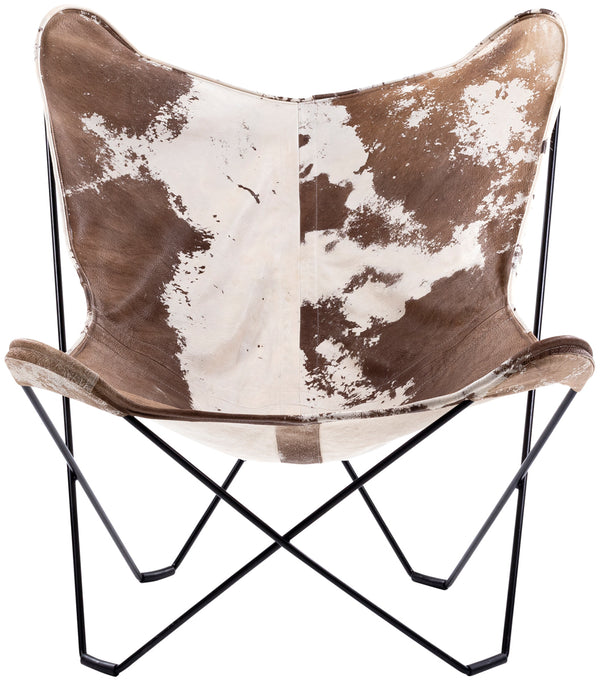 Nizhoni ZHO-002 35"H x 31"W x 31"D Lounger ZHO-002  Upholstery: Dark BrownTop: Dark Brown; Base: Black Surya