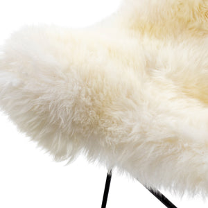 Nizhoni ZHO-003 35"H x 31"W x 31"D Lounger ZHO-003  Upholstery: WhiteTop: White; Base: Black Surya