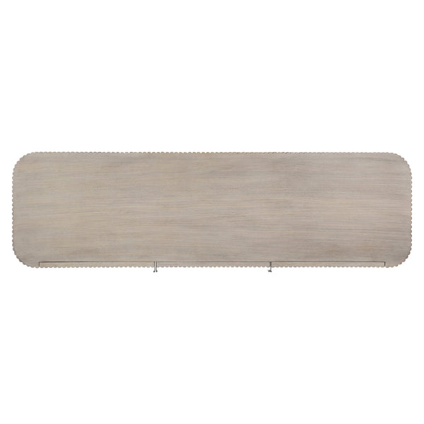 Bernhardt Bernhardt Lucerne Wire-brushed Oak Buffet with Reeded Doors and Media Storage 393132