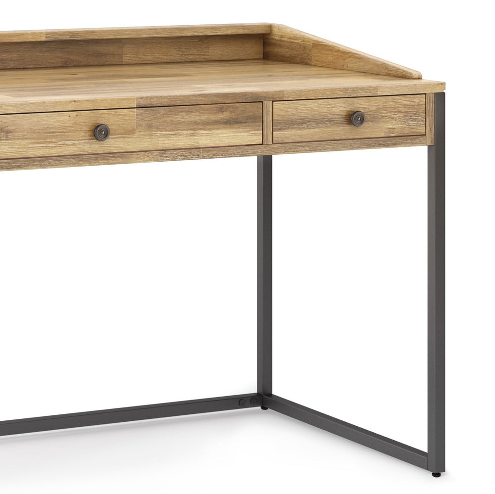 English Elm Ralston Desk - Handcrafted Distressed Golden Wheat With Solid Acacia Top And Versatile Storage Solutions B136P159562-GIGA
