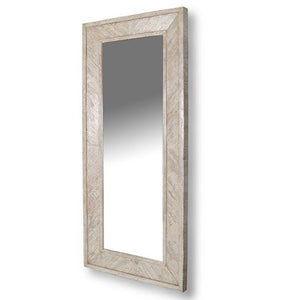 Parker House Crossings Monaco Floor Mirror Weathered Blanc Solid Mango MON#M3680