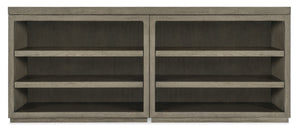 Hooker Furniture Linville Sculpted 72" Mink Credenza — Versatile Storage Console With Open Desk Cabinets & Adjustable Shelves 24.00 L x 72.00W x 30.00H 6150-10911-85