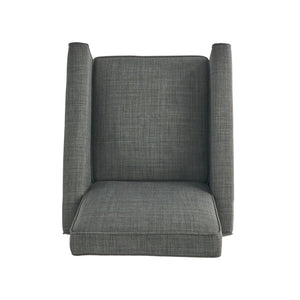 English Elm Christopher Knight Home® - Dark Grey Linen Push Back Chair with Plush Ergonomic Padding, Durable Frame & Breathable Linen Finish 52422.00FPGRN