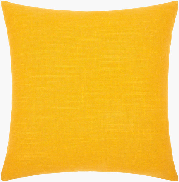 Surya Zina 18"X18" Bohemian Accent Pillow - Intricate Cotton Design For Global Style & Comfort In Home Mustard Cotton,Cotton Zin001-1818p