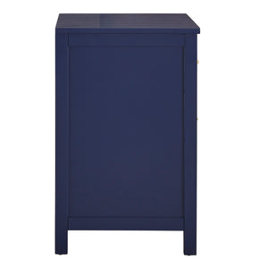 Homelegance By Top-Line Tyce 2-Drawer Nightstand Blue MDF