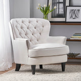 Christopher Knight Home® - Noble House - Tafton Ivory Fabric Club Chair