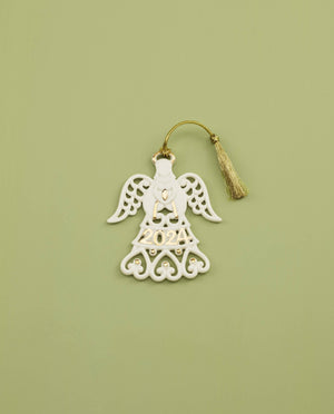 Lenox 2024 A Year To Remember Angel Ornament Ivory, NO COLOR PORCELAIN 895755