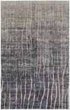 Feizy Rugs Kano Polypropylene/Polyester Machine Made Industrial Rug Black/Gray/Ivory 8'-9" x 8'-9" Round