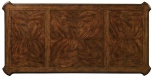 Hooker Furniture Leesburg Executive Desk With Mahogany & Ebony Veneers, Locking File Drawers, Removable Tray, 72"W 5381-10562