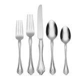 Oneida Boutonniere 20-Piece Stainless Steel Flatware Set, Mirror Finish, Service for 4