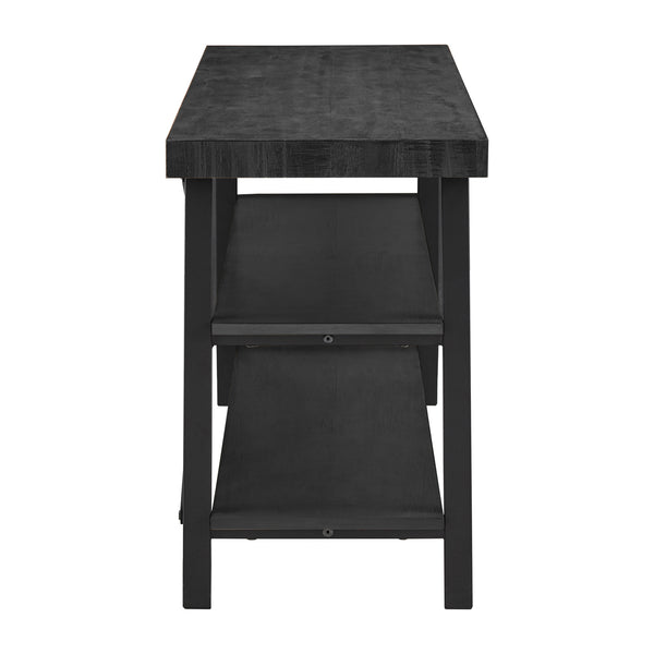 Homelegance By Top-Line Alastor Rustic X-Base 60-inch TV Stand Black MDF