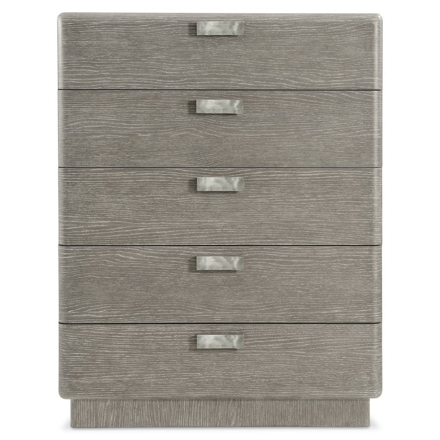 Bernhardt Monolith Tall Drawer Chest - Modern Rustic Design With Soft-close Drawers & Stylish Graphite Hardware Brown Wood 343143