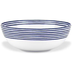 Lenox Kate Spade Charlotte Street Medium Serving Bowl Blue, WHITE PORCELAIN 844059