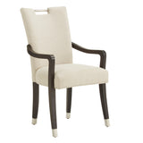 Homelegance By Top-Line Harmonn Heathered Weave Parsons Dining Chairs (Set of 2) Beige Rubberwood