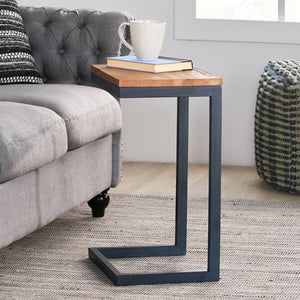 English Elm Christopher Knight Home® - Accent Table - Rustic Antique Fir Wood Design With Sturdy Iron Frame For Versatile Home Use 58970.00M