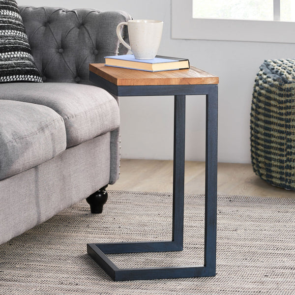 English Elm Christopher Knight Home® - Accent Table - Rustic Antique Fir Wood Design With Sturdy Iron Frame For Versatile Home Use 58970.00M