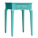 Homelegance By Top-Line Jessip 1-Drawer Wood Side Table Green Wood