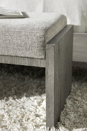 Bernhardt Bernhardt Foundations Bench — 54" Modern-Rustic Acacia In Dark Shale With Woven Cushion, Versatile Seating 306508