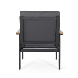 English Elm Sinclair Outdoor 4 Piece Chat Set Aluminum Frame with Olefin Cushions Patio Seating 62850.00GGRY