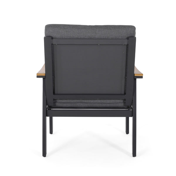English Elm Sinclair Outdoor 4 Piece Chat Set Aluminum Frame with Olefin Cushions Patio Seating 62850.00GGRY