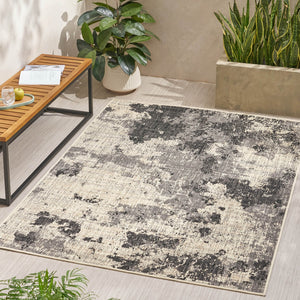 English Elm Christopher Knight Home® - 5'3"x7' Handcrafted Polypropylene Rug in Black & Ivory - 4mm Pile, Durable, No Assembly Needed 72354.00