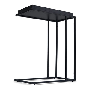 English Elm Garner Modern Industrial Tray Top C Side Table in Black - Handcrafted Metal, Removable Serving Tray, Versatile End/Table 23.2" H B136P158669