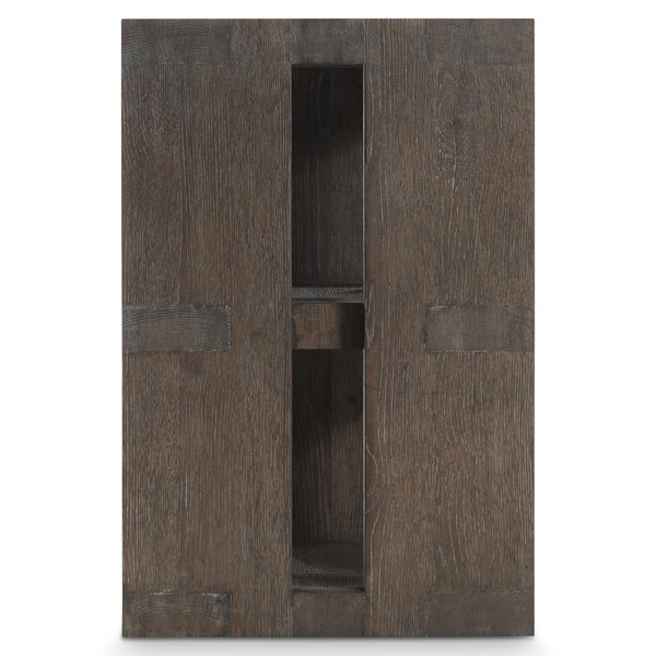 Bernhardt Bernhardt Outline Console Table — Wire-Brushed Oak Cassel Finish, 6 Open Cubes, Arts & Crafts Flair 360826