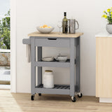 Christopher Knight Home® - Noble House - Dade Kitchen Cart with Wheels