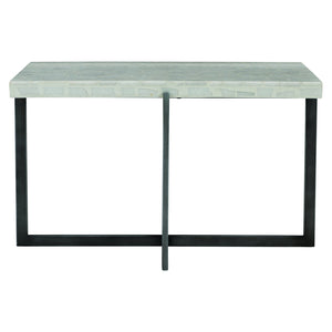 Bernhardt Bernhardt Stillwater Outdoor Cocktail Table With Terrazzo Stone Top & Powder-Coated Stainless Base Flint Gray / Terrazzo 31.25"W x 23.23"D x 16.75"H X01010