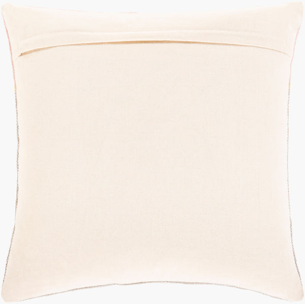 Surya Zakaria 18"L X 18"W Luxurious Cotton Accent Pillow - Sophisticated Home Decor For Any Room Saffron Cotton,Cotton Zka001-1818