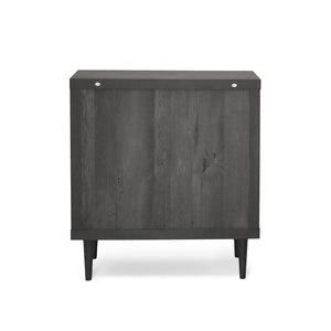 English Elm Christopher Knight Home® - NORDIC Mid-Century 3-Drawer Chest with Faux Wood Finish, Rubberwood Legs and Sleek Storage Appeal Grey 71144.00GRY