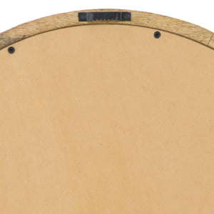 English Elm Christopher Knight Home® - MANGO Round Mango Wood & MDF Mirror 27" Natural Finish — Rustic Wall Accent, Durable Glass Frame 66673.00