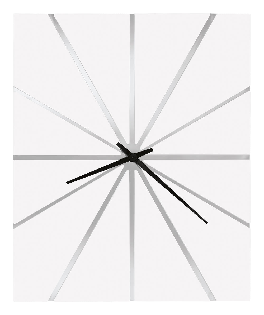 Hekman Furniture 625616 Zander Oversized Modern Wall Clock – High-gloss Finish, Quartz Movement, Stylish Home Decor Gloss White Zander Wall Clock 625616