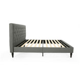 Christopher Knight Home® - Noble House - Atterbury Fully-Upholstered Queen-Size Platform Bed Frame