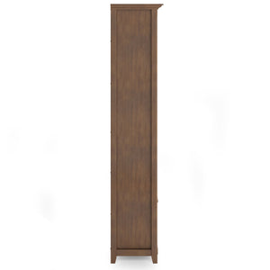 English Elm Amherst 30-Inch Solid Wood 5-Shelf Bookcase In Rustic Natural Brown - Versatile Storage & Style B136P158330