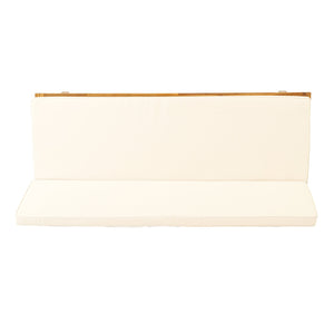 English Elm Christopher Knight Home® - JILL Acacia Daybed Beige with Water-Resistant Cushions, Slat Panel Convertible Bench-to-Bed Outdoor 79" 70513.00BGE