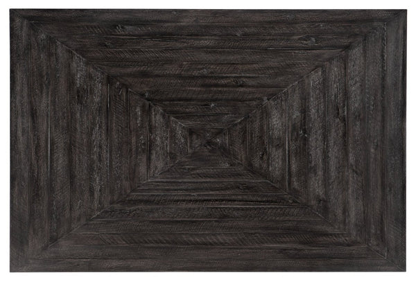 Hooker Furniture St. Armand Rectangular Cocktail Table With Distressed Acacia Top And Brushed Pewter Metal Base, Modern Minimalism Blacks 5601-80109-BLK