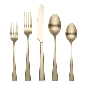 Lenox Cambridge Cerys Champagne Satin 20-Piece Flatware Set NO COLOR METAL 512020CKW12R