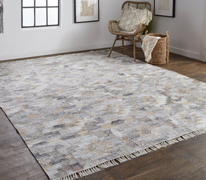 Feizy Rugs Beckett Handwoven Eco-friendly Moroccan Rug - Stylish Geometric Motifs In Gray And Beige Tones Taupe,Gray,Blue Pet 8900818fgrymlte10