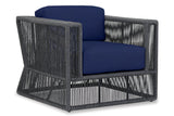 Milano Club Chair in Echo Midnight w/ Self Welt SW4101-21-8076 Sunset West