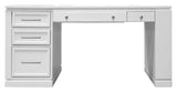 Parker House Catalina 60 In. Writing Desk with Power Center and USB Cottage White Poplar Solids / Birch Veneers CAT#486-2