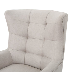 English Elm Club Chair Tufted Back Rubberwood Legs Mid-century Modern Accent Seat for Living Rooms 60751.00WET