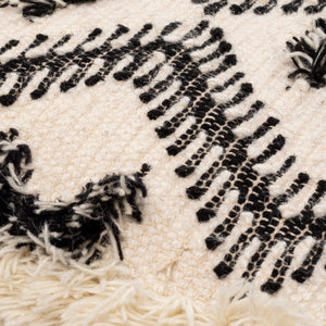 Surya Zelah Hand-woven 20"L X 20"W Accent Pillow - Exotic Cotton & Wool Design For Global Chic Décor Cream Wool,Cotton,Cotton Zla001-2020