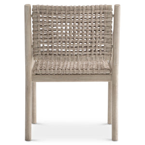 Bernhardt Bernhardt Atlas Outdoor Arm Chair With Teak Frame And Pampas Wicker — Durable Stylish Patio Seating X09544
