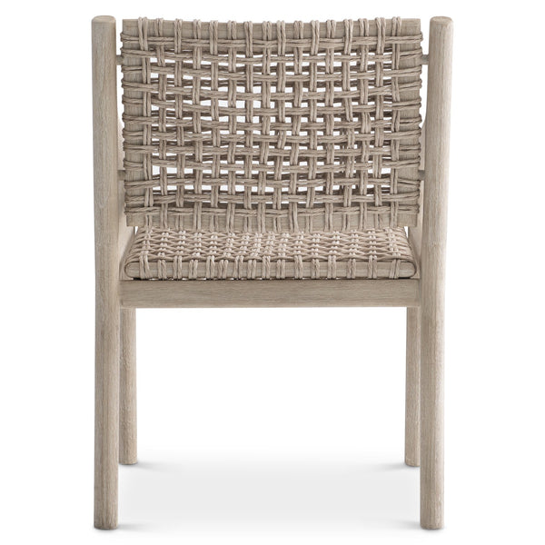 Bernhardt Bernhardt Atlas Outdoor Arm Chair With Teak Frame And Pampas Wicker — Durable Stylish Patio Seating X09544