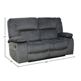 Parker House Parker Living Chapman - Polo Reclining Loveseat Polo 94% Polyester, 6% Nylon (W) MCHA#822-POL