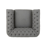 Christopher Knight Home® - Noble House - Westminster Chesterfield Fabric Club Chair