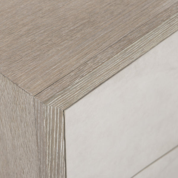 Bernhardt Bernhardt Lunula Sculptural Nightstand With Textured Resin Fronts, Concrete Bases & Usb Charging 309230