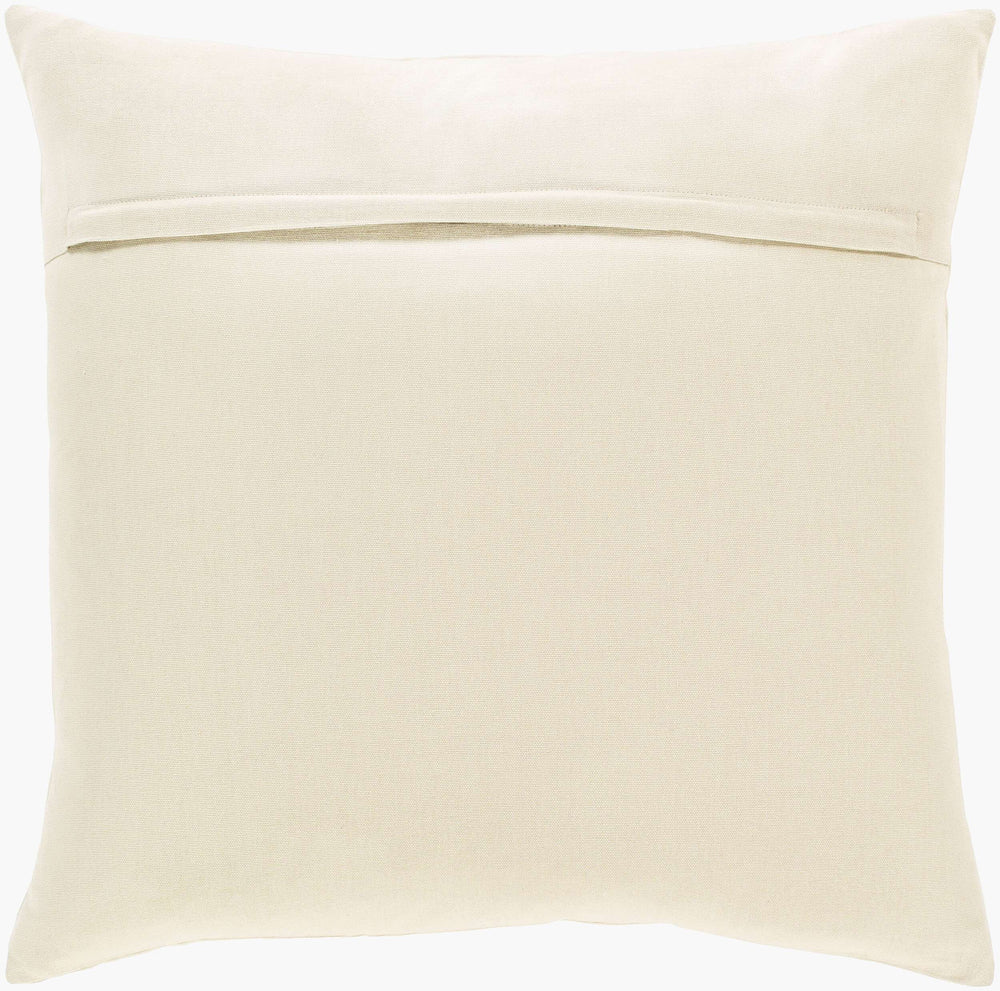 Surya Zulu Accent Pillow - Luxurious 18" X 18" Cotton Cushion For Elegant Home Décor And Style Beige Cotton,Cotton Zlu002-2020p