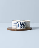 Lenox Blue Bay 4-Piece Snack Bowl & Tray Set Blue, WHITE PORCELAIN 890207